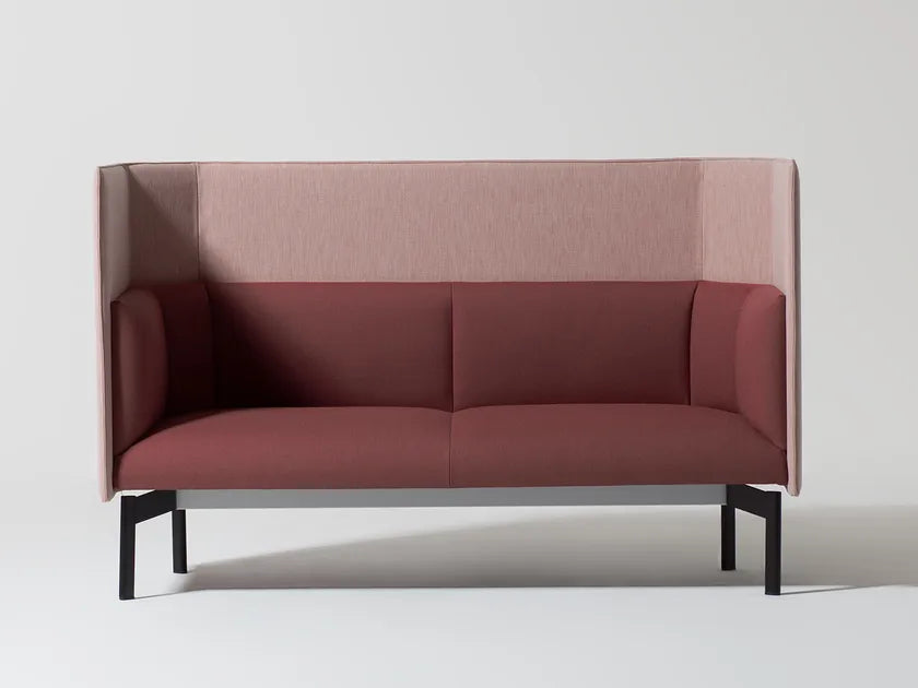 3 Seater Office Sofa for Office Areas and Modern Design with High Backrest with Premium Suede Upholstery