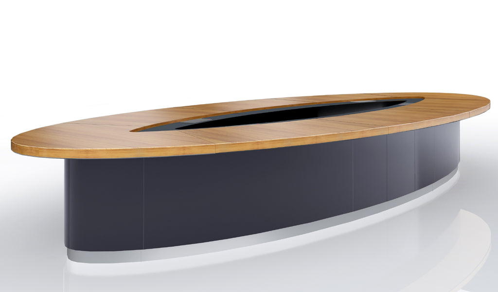 Conference and Meeting Table for Office Furniture with Oval Design, and Premium Build Qualtiy