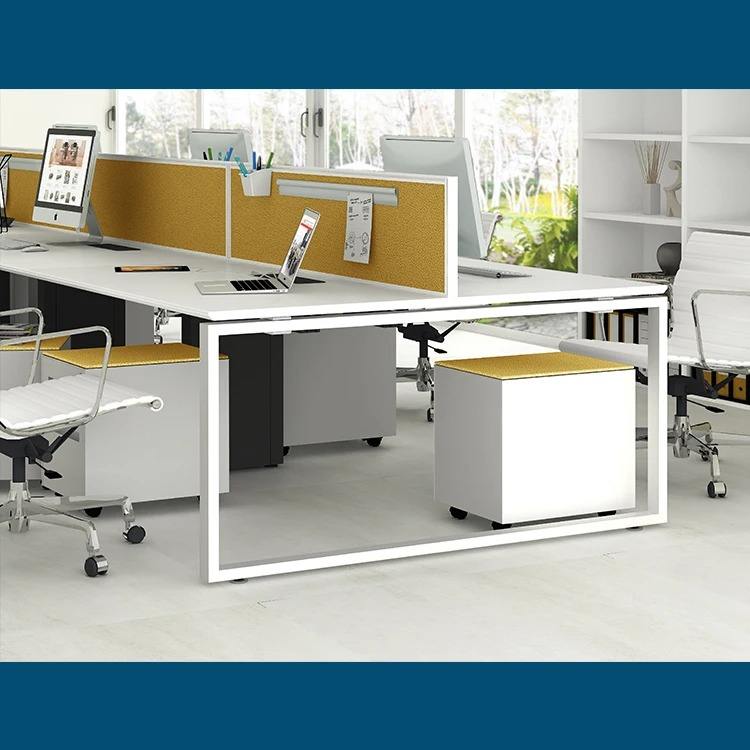 Linear Workstations for Office Furniture  Modular Standard Size Workstation Open Work Space Office Desk