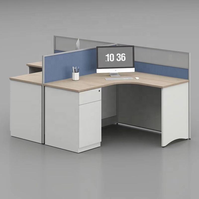 Modular Office Workstation 2-4 Persons Office Desk Cubicle Commercial Table Computer Desk for Staff