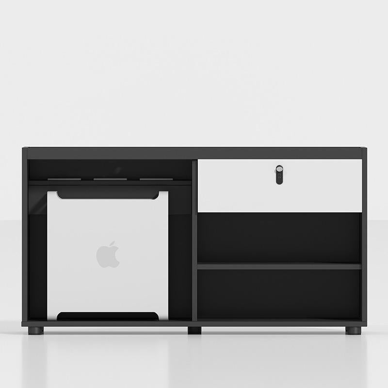 Modern L-Shape Office Desk with Integrated Storage & Dual Workstations - Ideal for Home & Corporate Offices