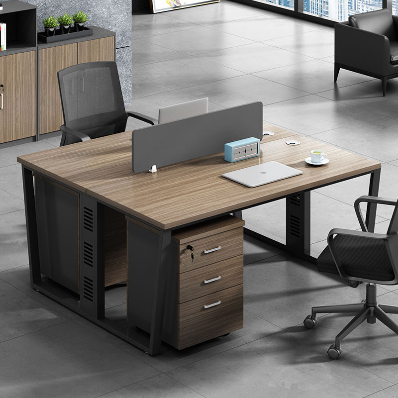 Modern Linear Workstations Made in Particle Board with High quality for Durable and Luxury Look in Office