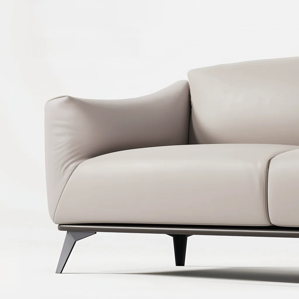 3-Seater couch tailored for executive spaces, showcasing plush velvet fabric, superior seating comfort, and a robust, enduring frame