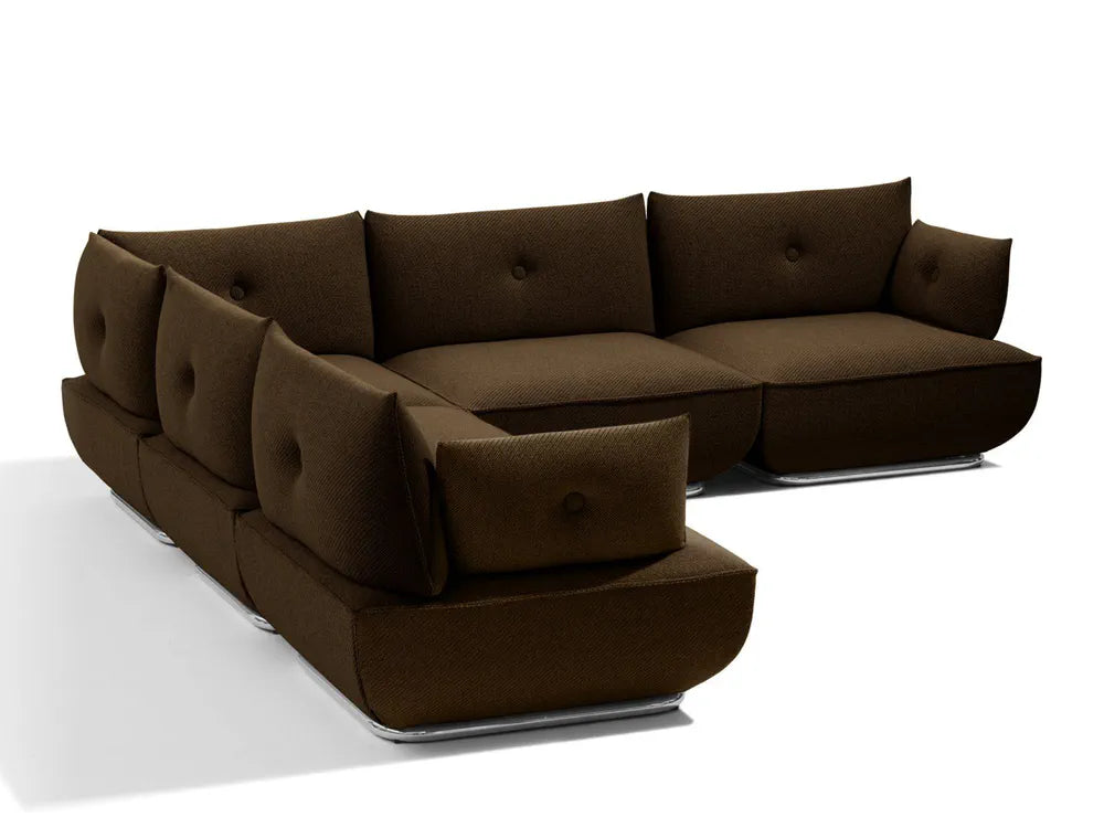 L-Shape Office Sofa with Enclosed Seating Space with Modular Office Sofa – Easy to Move and Rearrange