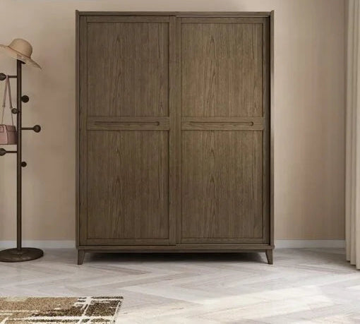 Wardrobe for Bedroom and 4 Door Sleek Multi-Door Wardrobe with Drawer Storage.