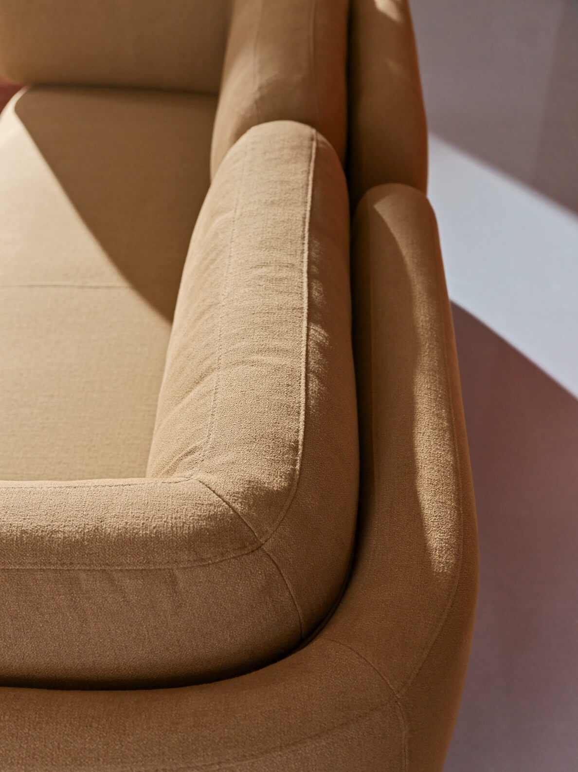 3-Seater Sofa Featuring Modern and Italian, Prestigious Suede Fabric, Cosy Padding, Robust Frame, and Contemporary Style