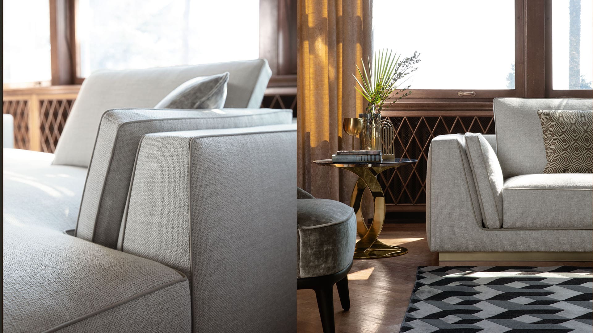 L- Seater Sofa For House Furniture Upholstery Velvet Best Quality Fabric and Premium Quality Wood and Luxury and Premium Sofa