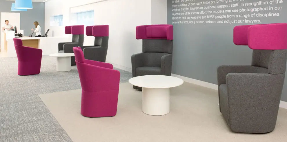 1 Seater Office Sofa for Office Environment Designer High-Back Sofa Refined Office Comfort with Elevated Back Support