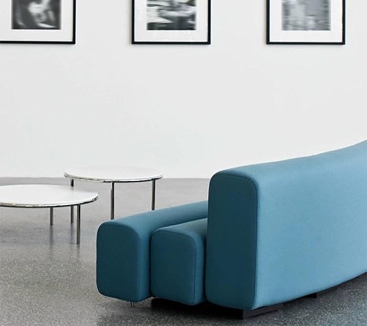 Curved-Shape Office Sofa with Modular Sofas for Collaborative Spaces and Modern and Flexible Office Seating