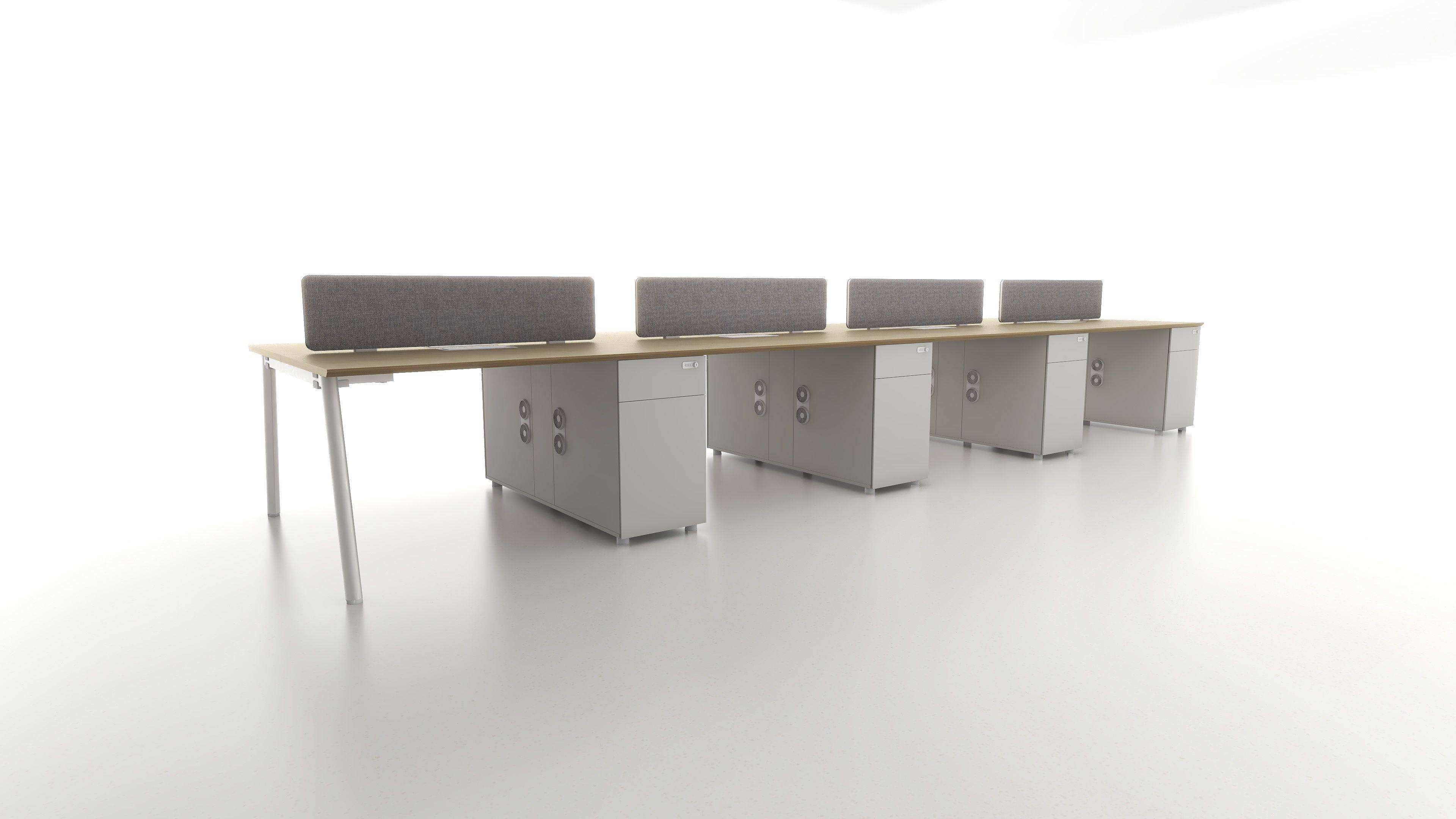 Linear Workstations for Office Furniture with Smart Storage – Modern & Functional Workspace Solutions