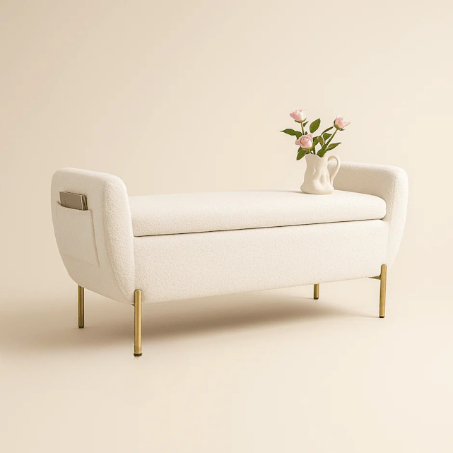 Ottoman For Home with Space Saving Furniture with Storage, Comfortable and Stylish Extra Seating