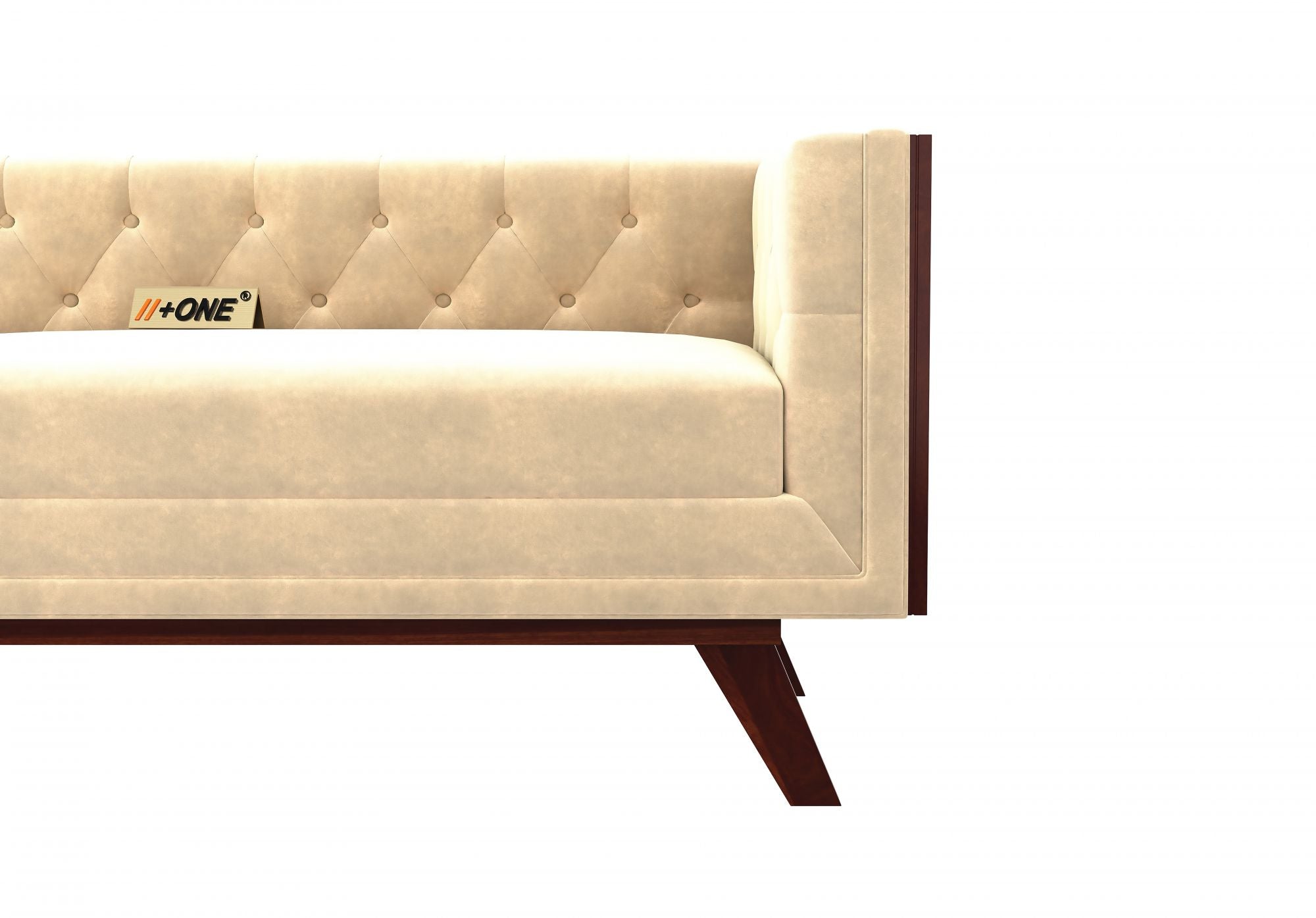 3-Seater office sofa with a refined design, upholstered in plush suede fabric, offering superior comfort and built for lasting durability.