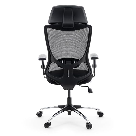 High-back ergonomic mesh chair with adjustable features, cushioned comfort, and breathable support – ideal for long work sessions at office or home