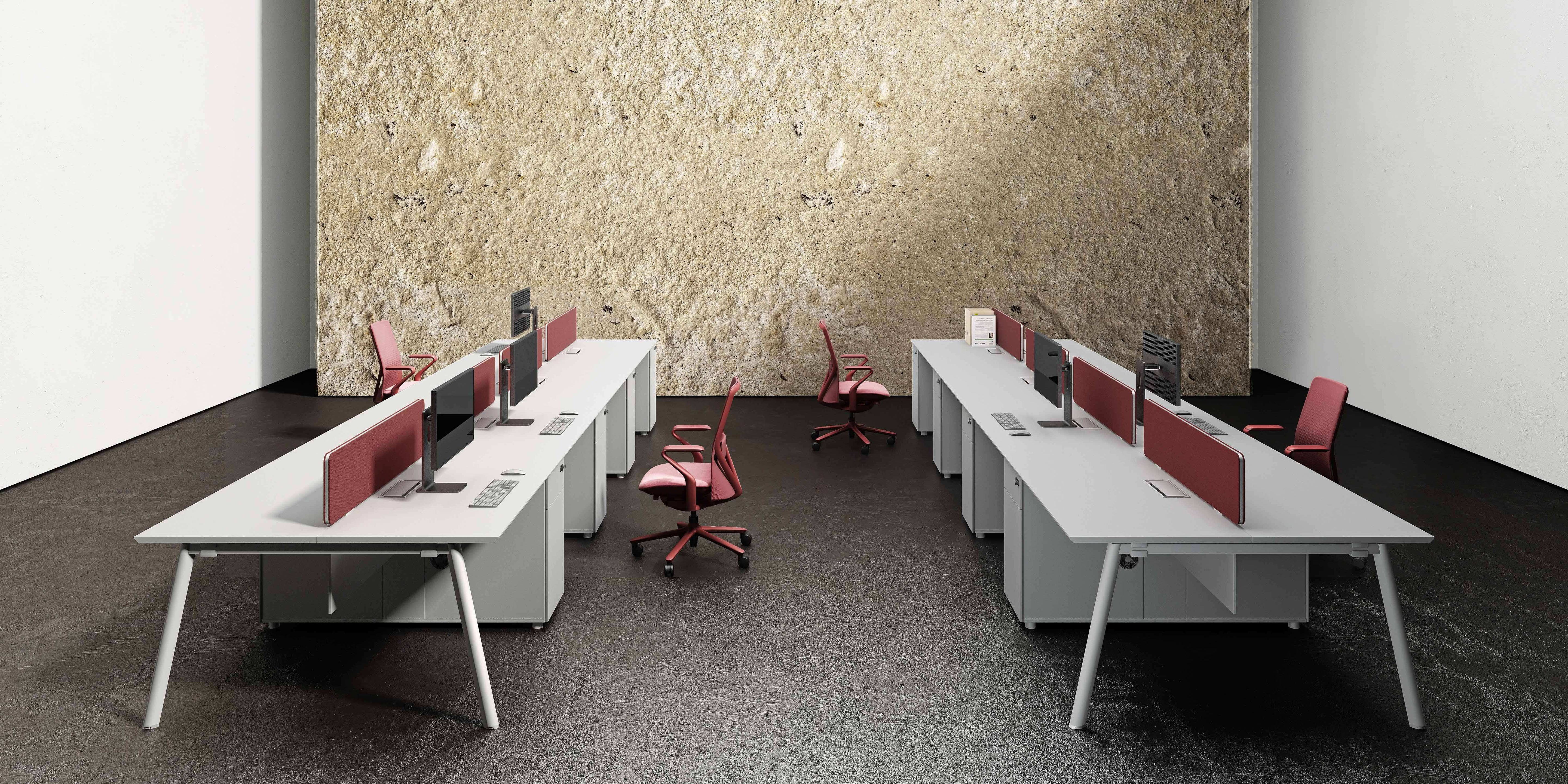 Linear Workstations for Office Furniture with Smart Storage – Modern & Functional Workspace Solutions