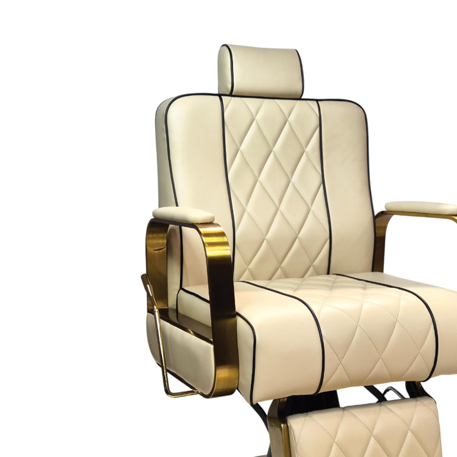 Salon Chair for Modern Gold Hydraulic Lift Salon Chair - 360° Swivel, Adjustable Height, Comfortable, and Durable for Professional Hair Salon