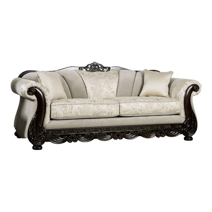 Luxury Antique Wooden 2-Seater Sofa &Royal Design Couch for Classic and Elegant Living Rooms