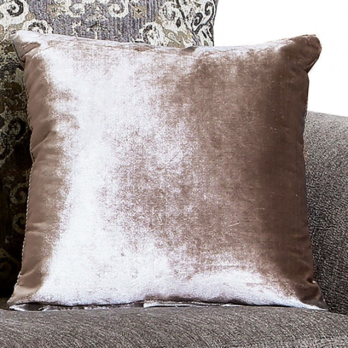 3-Seater Sofa for Living Rooms, Luxury Carved Fabric Sofa with Designer Cushions