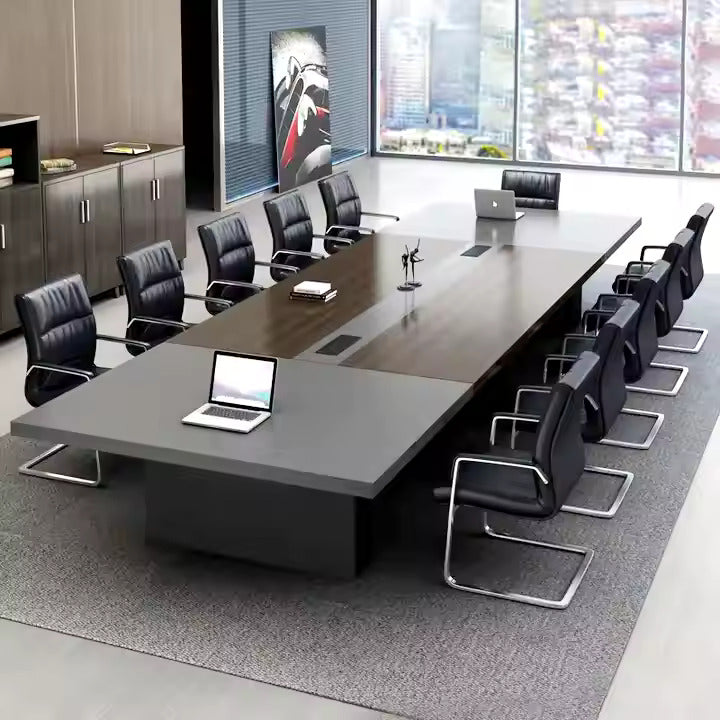 Conference Table for Office Furniture Luxury Design Made in Particle Board/ MDF/Plywood with Wire Manager and Meeting Table