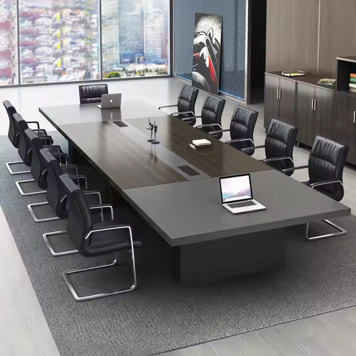 Conference Table for Office Furniture Luxury Design Made in Particle Board/ MDF/Plywood with Wire Manager and Meeting Table