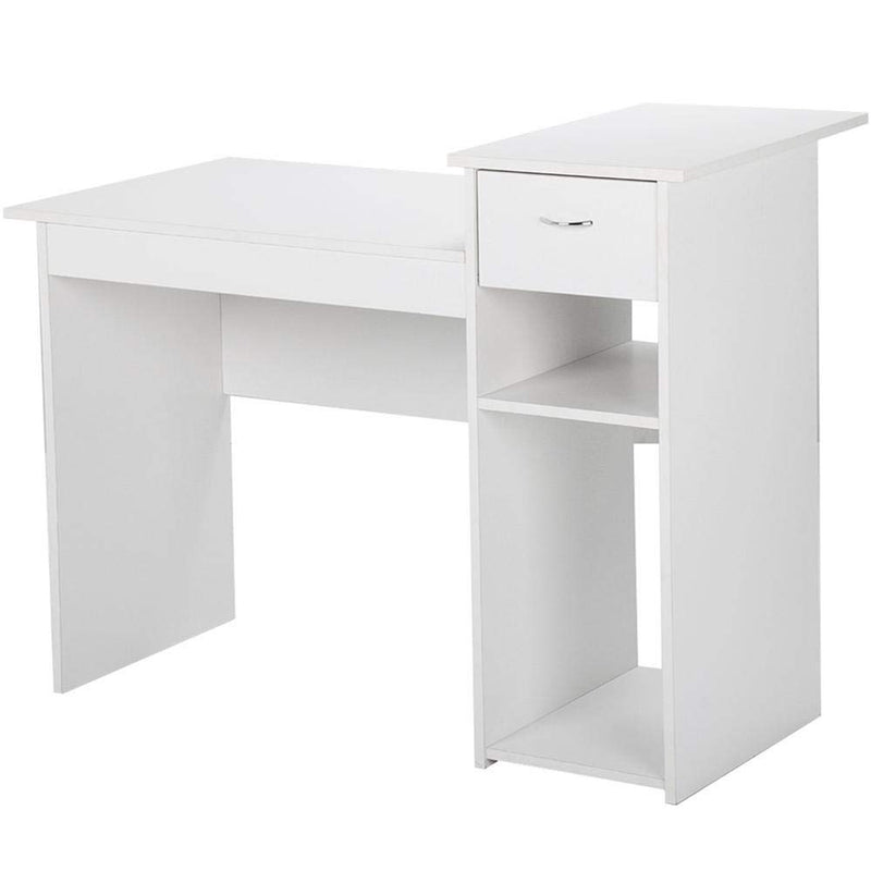 Computer Table with Side Drawer & Shelf