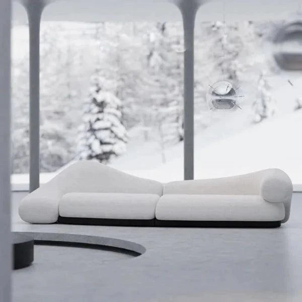 Luxury Lamb Wool Sofa Soft, Breathable Fibre Upholstery for a Cosy and Stylish Living Experience