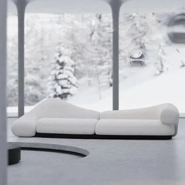 Luxury Lamb Wool Sofa Soft, Breathable Fibre Upholstery for a Cosy and Stylish Living Experience