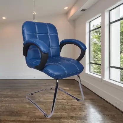 Office Visitor Chair with Chrome Frame Base -