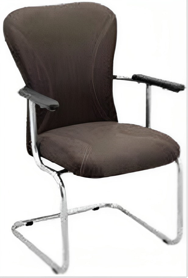 Office Visitor Chair with Arm Metal Frame Base