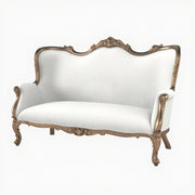 Royal 3-Seater Sofa with Golden Finish Hand-Carved Design with Luxurious Comfort
