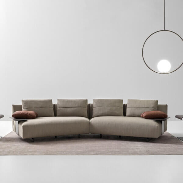 4 Seater Living Room Sofa High-Quality Fabric, Comfortable Cushions, and Premium Wooden Frame