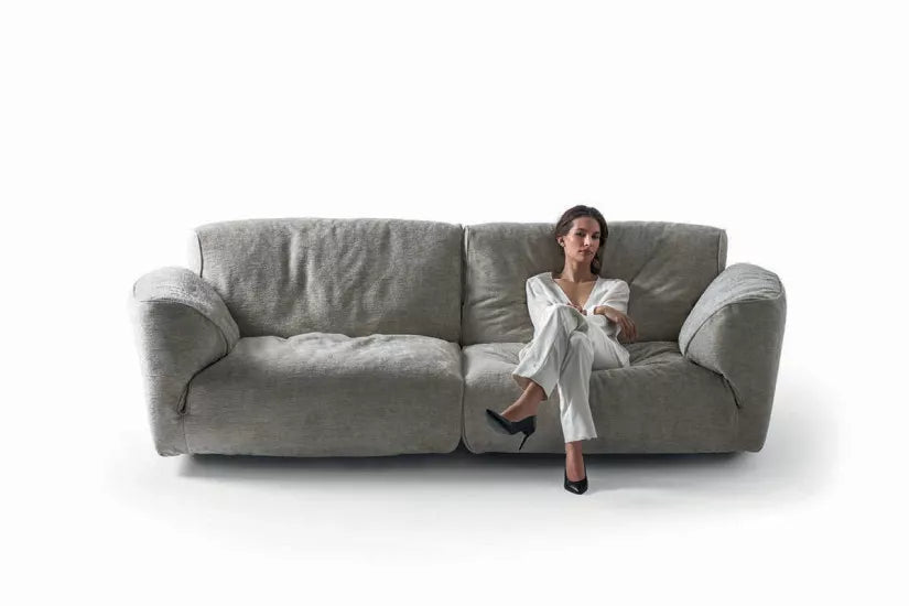 Modern 3-Seater Sofa Luxary Fabric Upholstery Stylish & Comfortable Living Room Seating