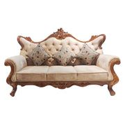 Premium Sofa Amaltas Pure Sagwan Teak Hand Made from Solid Indian Teak Wood with Traditional