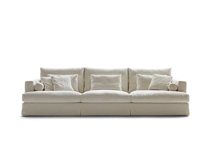 3-Seater Sofa for Living Room, Premium Suede Upholstery, Solid Wood Frame & Plush Cushions with Modern Design for Elegant and Comfortable Home Seating