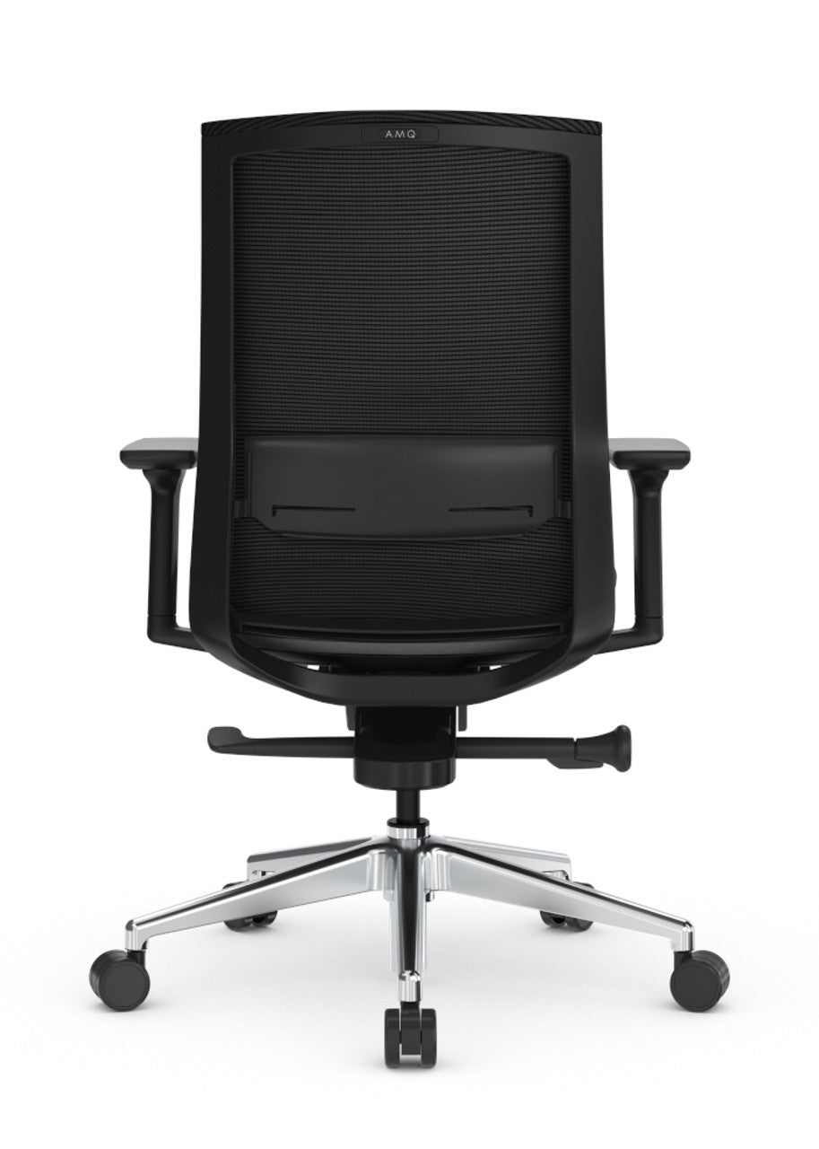 Mesh Office Chair with Adjustable Lumbar, Headrest, Seat Slider & 3D Armrests – Breathable Design for Long Hours at Home or Work