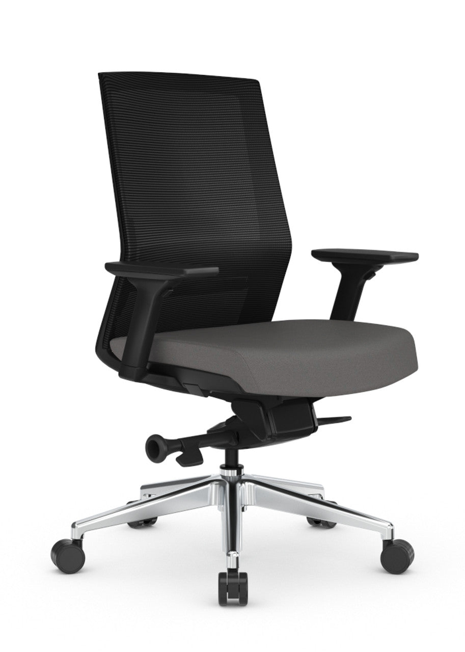 Mesh Office Chair with Adjustable Lumbar, Headrest, Seat Slider & 3D Armrests – Breathable Design for Long Hours at Home or Work