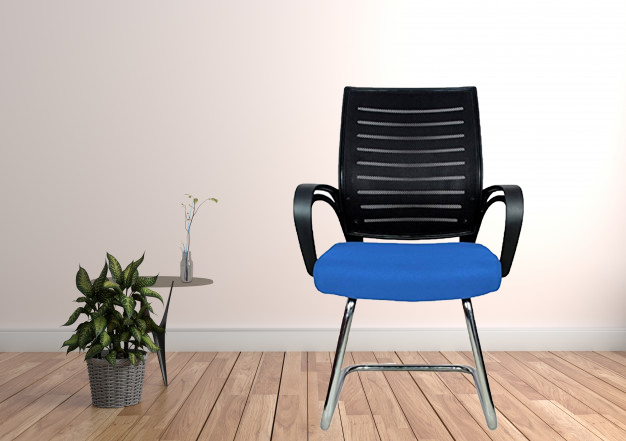 Office Visitor Chair with Metal Base