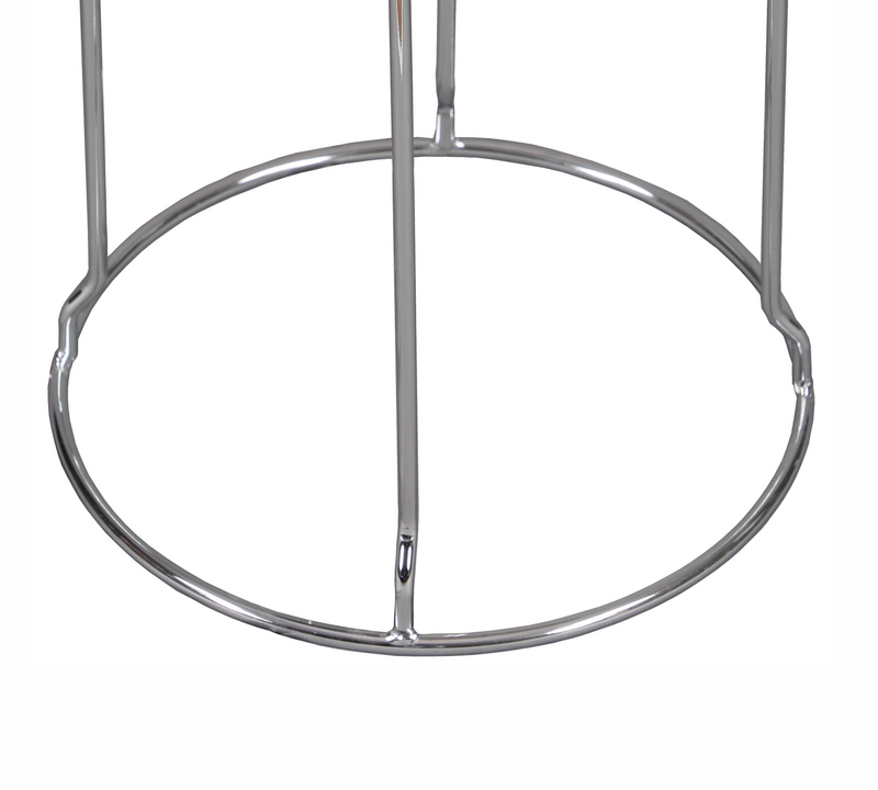 Outdoor Bar Stools With Metal Frame & Chrome Finish