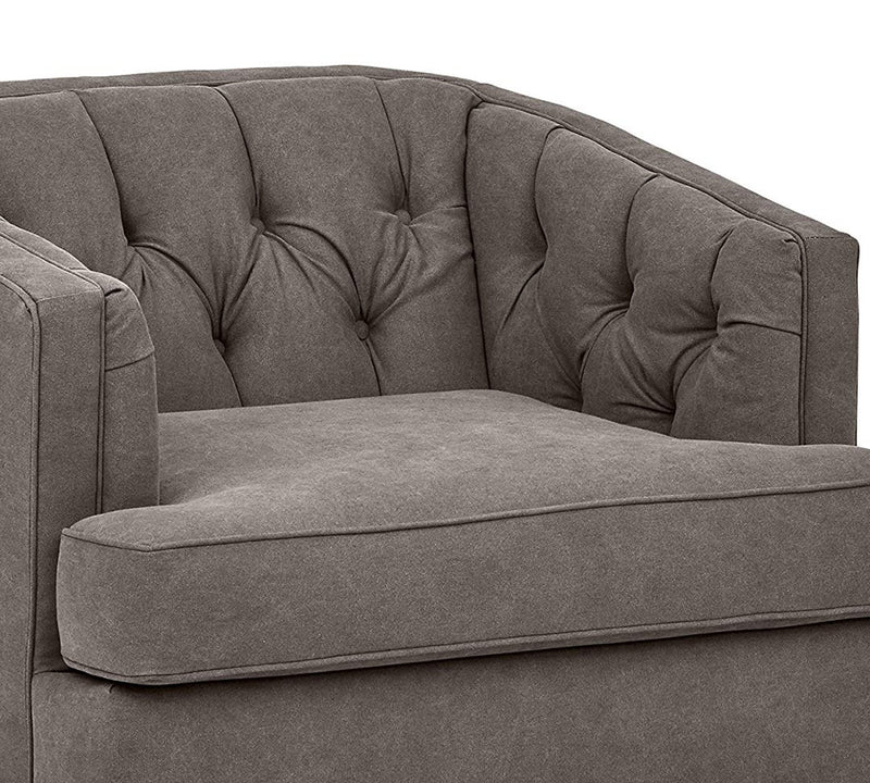 One Seater Chesterfield Sofa,  Armchair in Wooden Frame