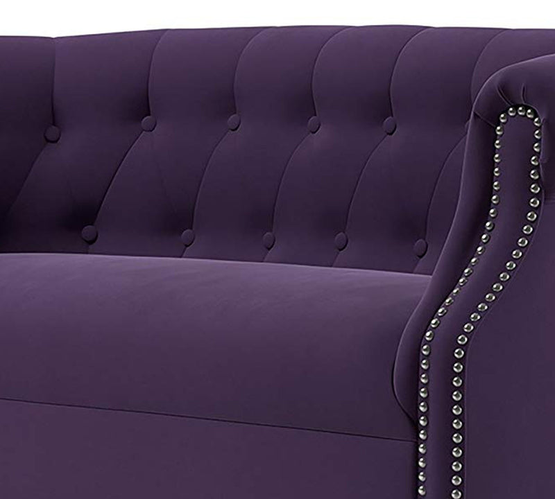 Rolled Arm Chesterfield Loveseat