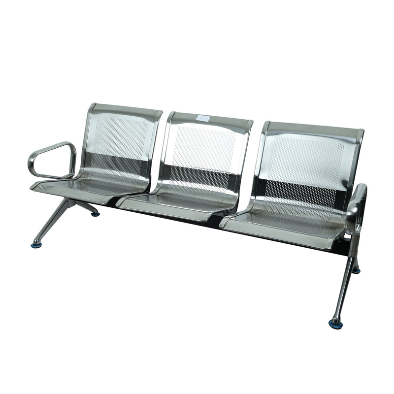 Airport Chair 3 Seater & Reception Waiting Area Chair, Silver