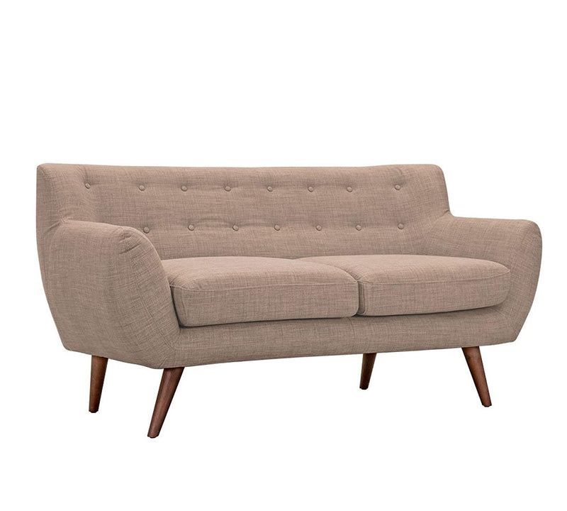 Mid-Century Two Seater Sofa With Wooden Legs
