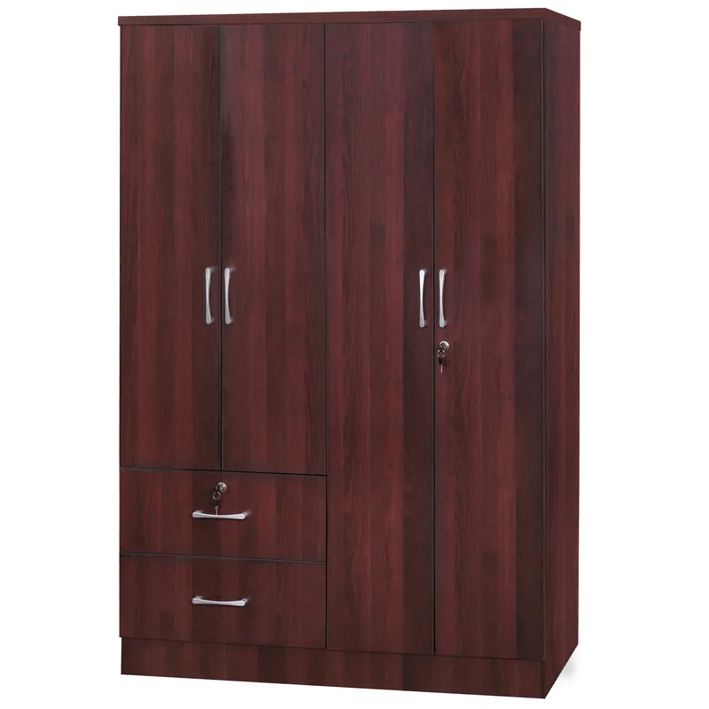 Wooden Wardrobe with Drawer