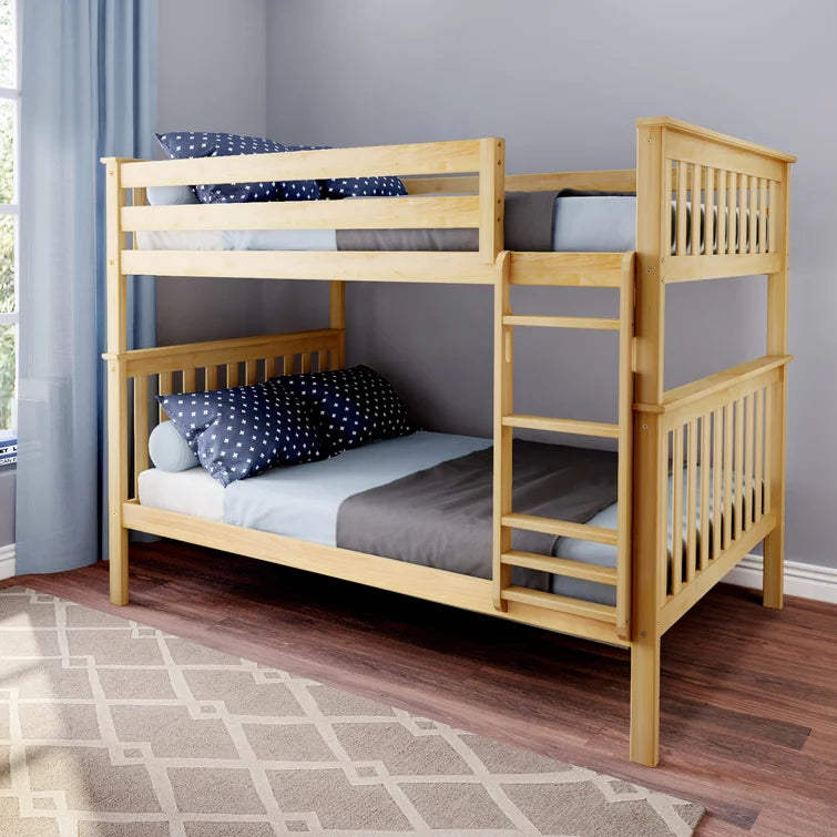 Wooden Kids Bunk Bed With No Storage
