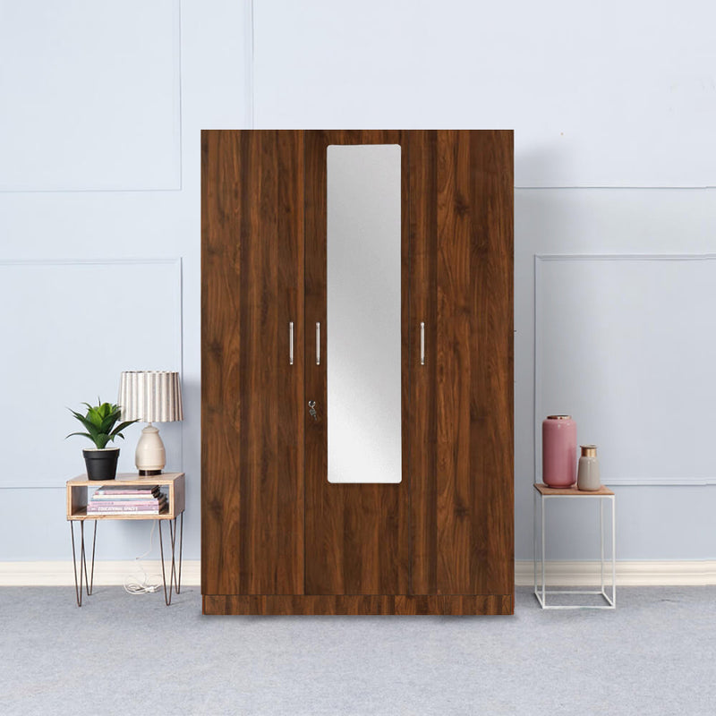 Wooden Wardrobe 2/3/4 Door with Mirror