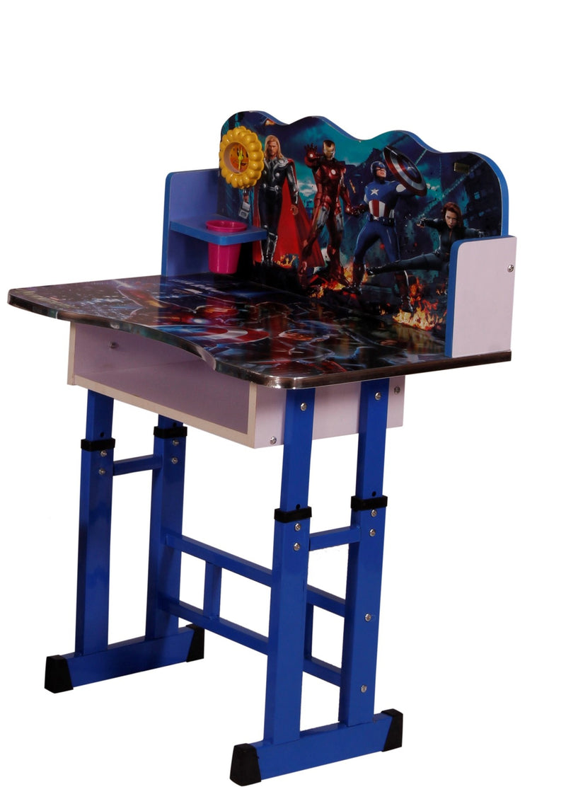 Study Table With Chair for Students in The Particle Board Cartoon Theme