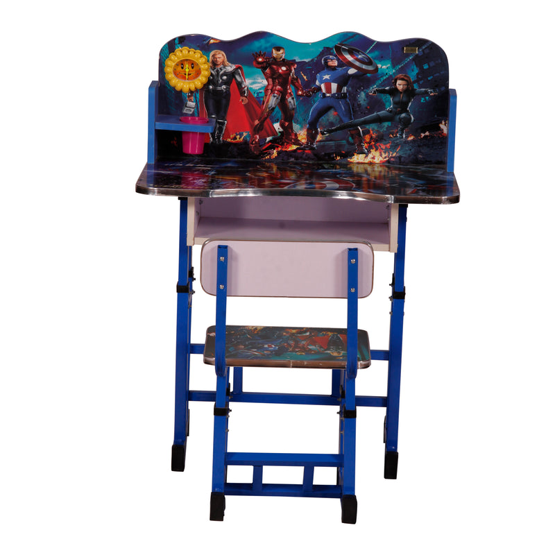 Study Table With Chair for Students in The Particle Board Cartoon Theme