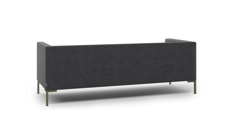 Modern 3 Seater Fabric Sofa With Metal Legs