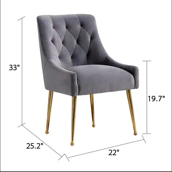 Metal Dining Chairs with Metal Legs Frame Base