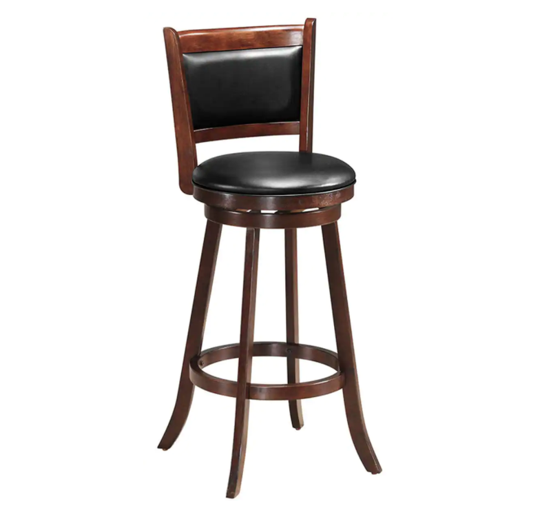 Swivel Dining Chair with Wooden Frame Base