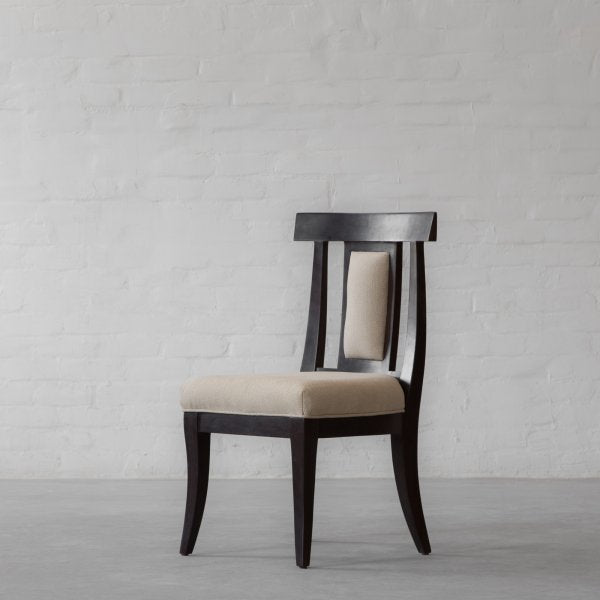 Fabric Dining Chairs with Wooden Frame Base